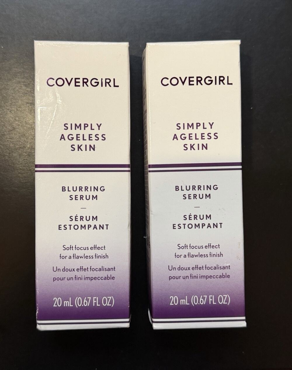 Covergirl 0.67 fl oz. Simply Ageless Skin Anti Wrinkle Blurring Serum Lot of 2